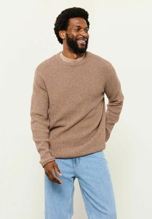 REGULAR FIT - CREW NECK  - Strickpullover - brown