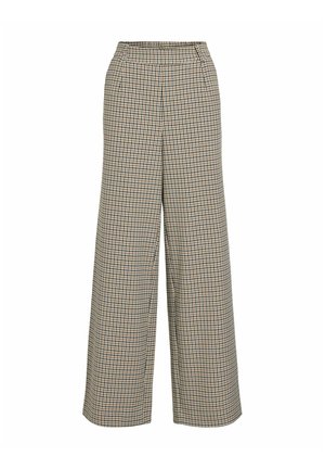 VILA, HIGH WAIST HOSE NADELSTREIFEN - Pantalon classique - birch