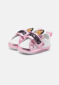 MOSCHINO UNISEX - První boty - white/pink/black