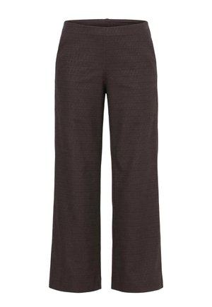 Ulla Popken, HOSE, WEITES, GERADES BEIN, KOMFORTBUND - Pantaloni - mahogany