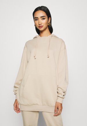 OVERSIZE HOODIE - Mikina s kapucí - beige