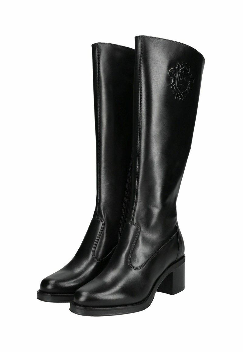 Giardini Tronchetti Stivali Donna Stivaletti Nero Giardini Cuoio