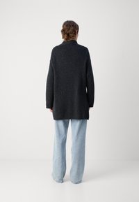 Marc O'Polo WRAP LONG SLEEVE - Cardigan - dark slate melange