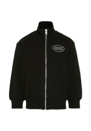 Felpa con zip - black