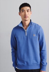 PS Paul Smith MENS REG FIT HALF ZIP ZEBRA - Sportska majica - cobal blue