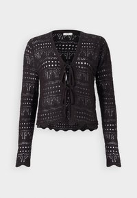 JDYSUN LAY V NECK TIE CARDIGAN - Cardigan - black