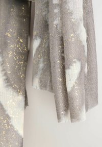 Fular - grey abstract foil