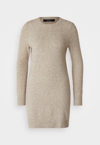 VMDOFFY O NECK DRESS - Robe pull - sepia melange