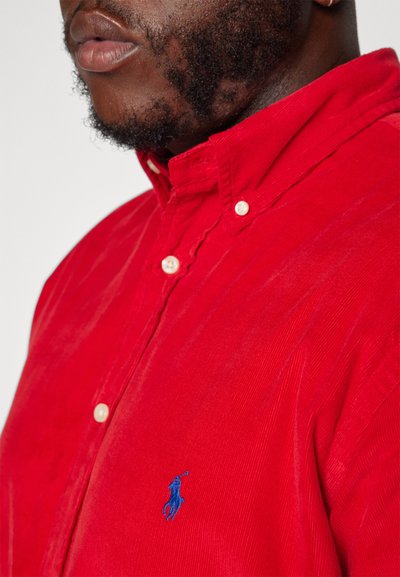 Polo Ralph Lauren Big & Tall FINE-WALE CORDUROY SHIRT - Πουκάμισο - martin red