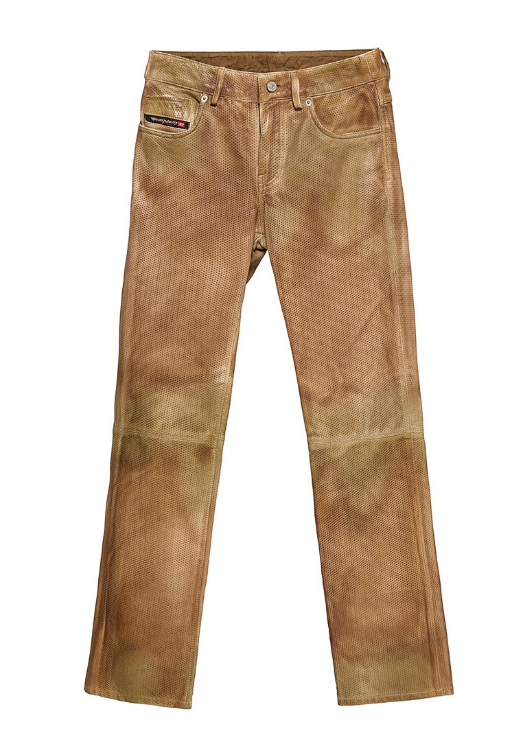 Diesel Leren broek bruin