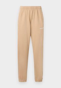 VILLA HIGH WAISTED - Pantalon de survêtement - washed cappuccino/white