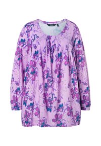 ALLOVER PRINTED PLEATED - Pitkähihainen paita - lavender
