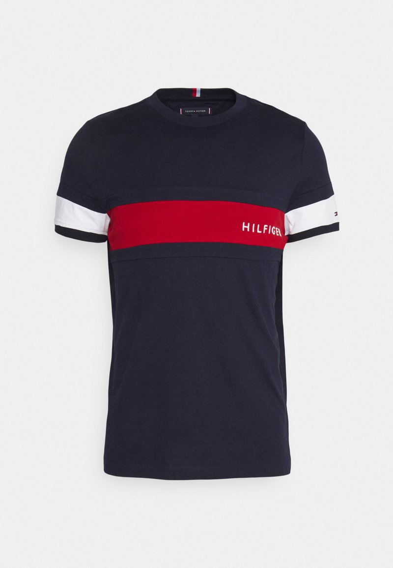 Tommy Hilfiger COLORBLOCK PLACEMENT TEE - T-Shirt print - desert 