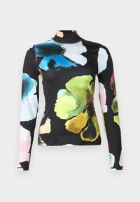HIGH NECK COLLARED  - Bluză cu mânecă lungă - watercolor bloom maxi