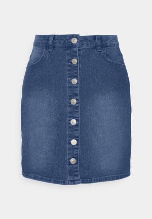 Pieces Petite PCPEGGY SKIRT - Μίνι φούστα - medium blue denim