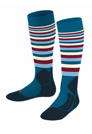 SK2 STRIPES SKIING MEDIUM CUSHIONING - Socks - petrol