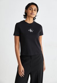 Calvin Klein Jeans - MONOLOGO   - T-shirt imprimé - black Image miniature 1