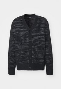 KURT HAIRY LUREX CARDIGAN - Cardigan - black