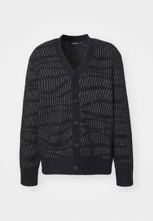 J.LINDEBERG KURT HAIRY LUREX CARDIGAN - Neuletakki - black