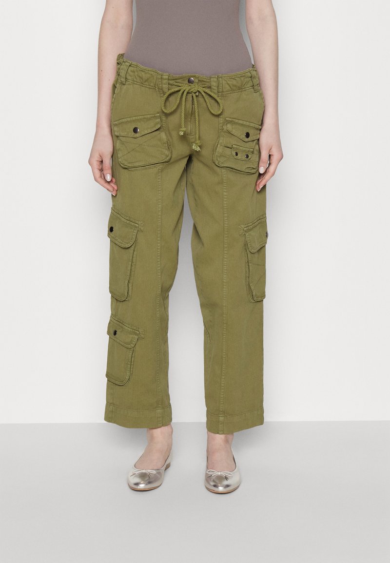 Free People TAHITI Cargo trousers dried herb/green Zalando.ie