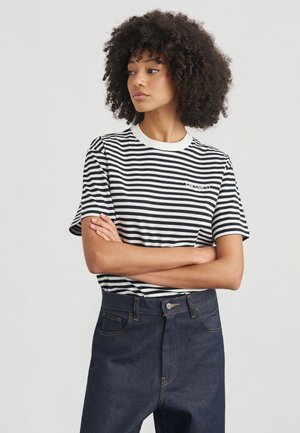 EZRA - Camiseta estampada - black/white