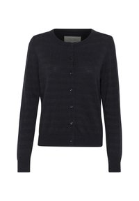 Unselected, dark navy black lurex stripe