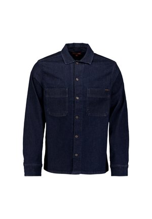 NO EXCESS, DENIM STRETCH OVERSHIRT - Overhemd - rinse denim