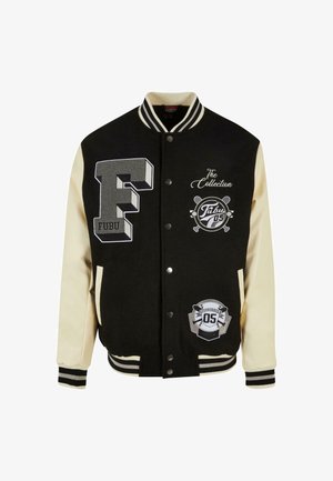 FUBU COLLEGE VARSITY - Bomberjakke - black cream