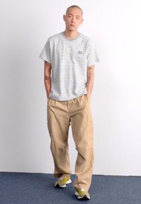 Obey Clothing ESTABLISHED WORKS EYES - Apdrukāts T-krekls - ash grey