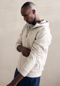 Champion C-TECH FULL ZIP HOODIE - Športna jopa s kapuco na zadrgo - beige