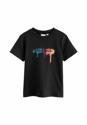 ICONIC REGULAR FIT - Print T-shirt - black