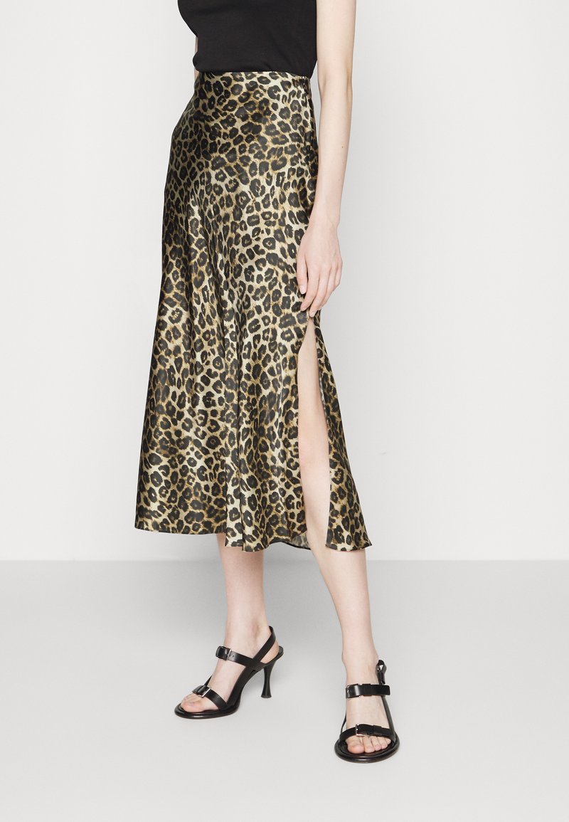 The Kooples Taille Grand Ou Petit The Kooples JUPE LONGUE GRAND LEO - Jupe crayon - brown/marron - ZALANDO.FR