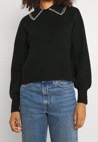JDY Strickpullover - black