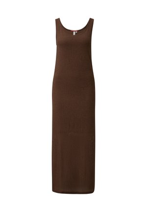 QS, KLEID - Maxikleid - dunkelbraun