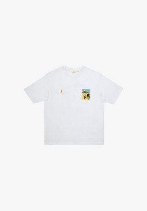 Saē, T-SHIRT TOSHI POLO BLANC HOMME - T-shirt imprimé - blanc