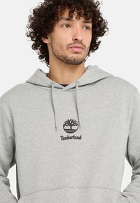 Timberland SMALL LOGO - Hoodie - medium grey heather