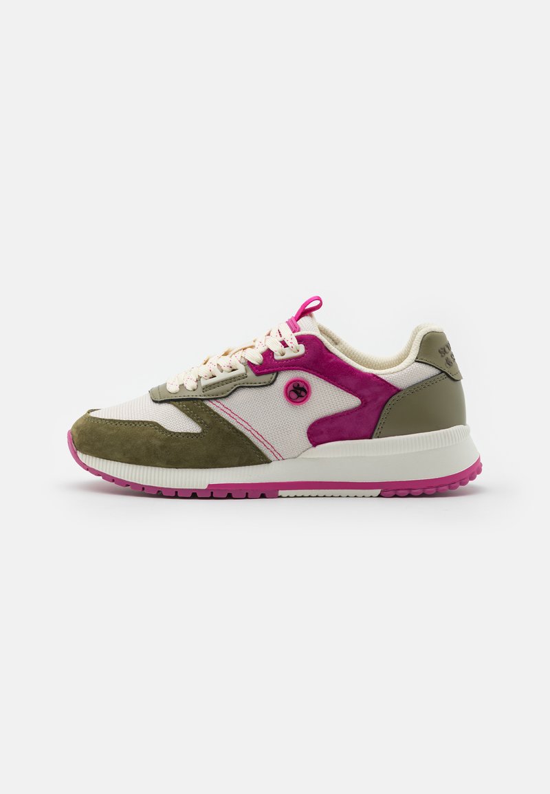 pink and khaki trainers
