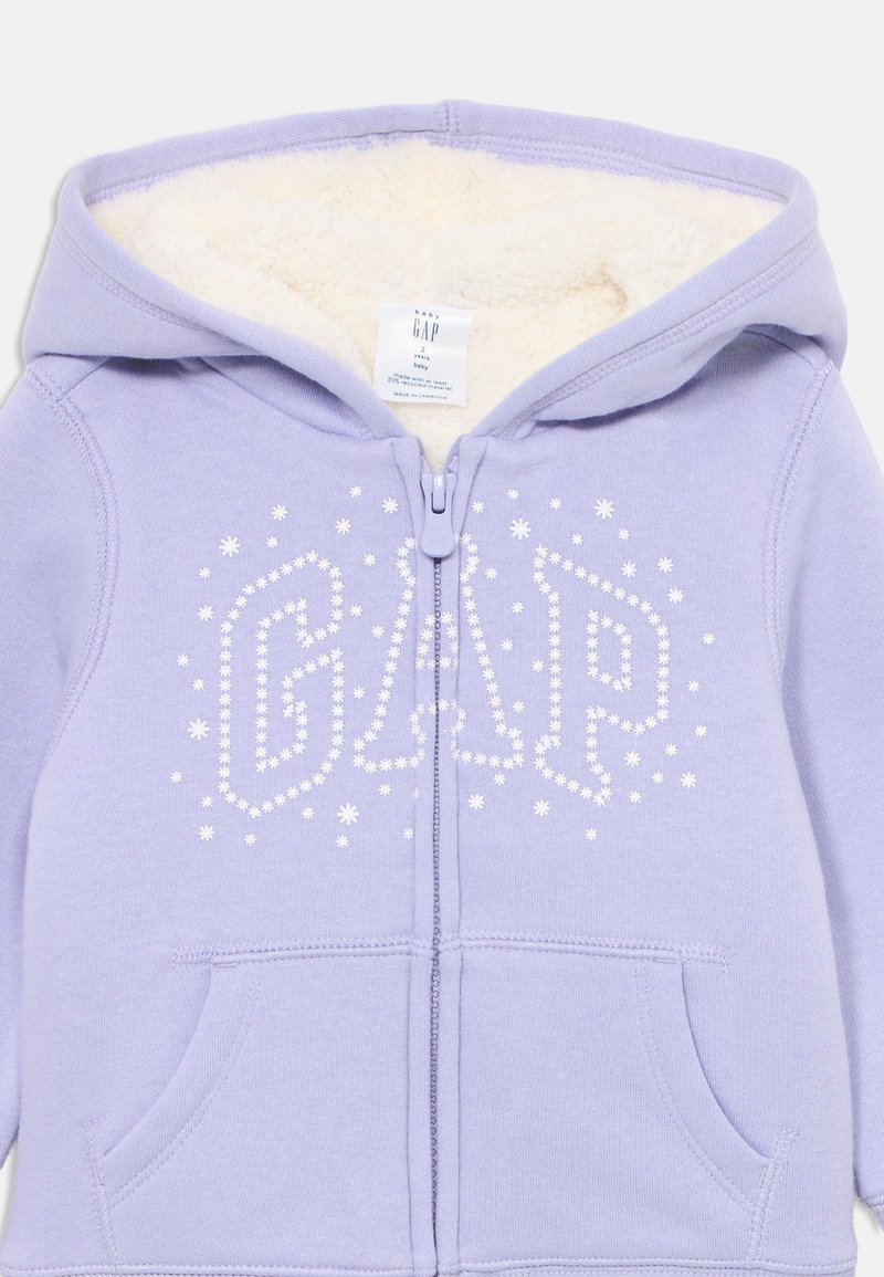 GAP BABYGAP LOGO SHERPA-LINED HOODIE Felpa con zip orchid