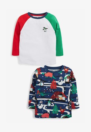 2 PACK CHRISTMAS PRINT - Camiseta de manga larga - blue