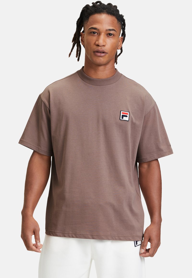 Fila BLANS TEE - T-shirts basic - deep taupe