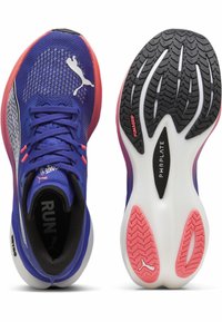 Puma DEVIATE NITRO - Laufschuh Straße - lapis lazuli sunset glow