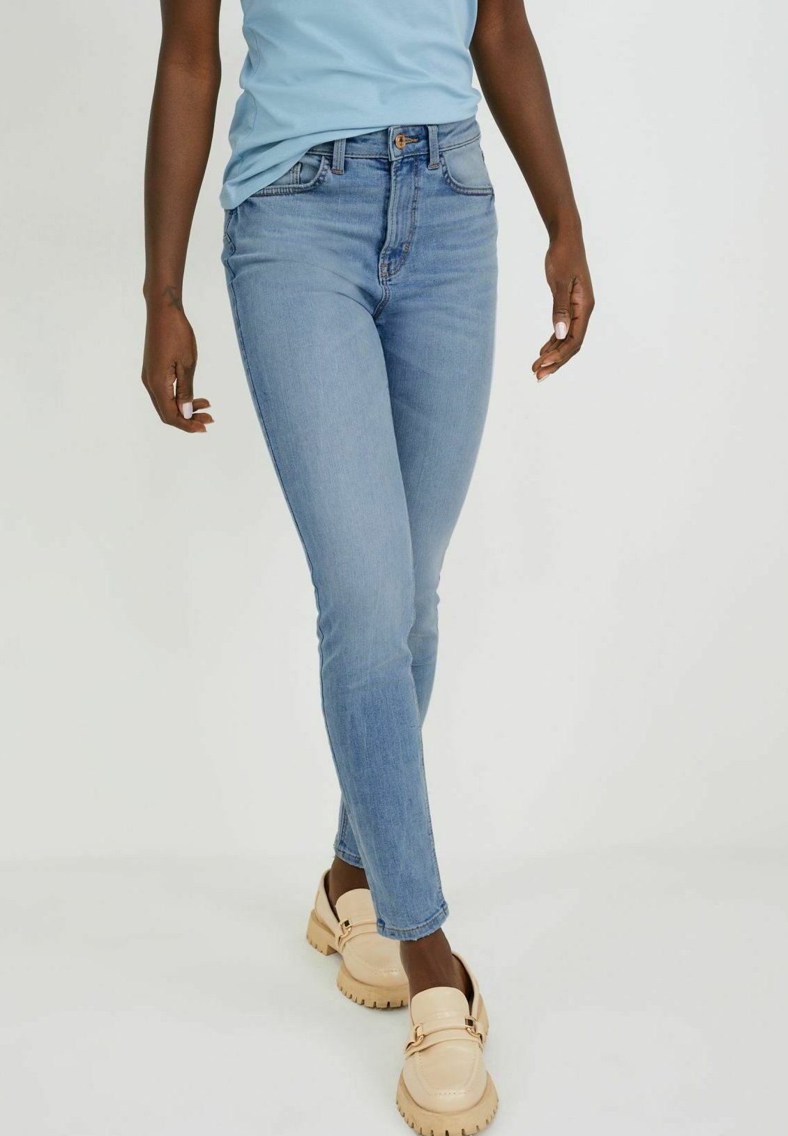 C\u0026A Slim fit jeans - denim-light blue/light-blue denim - Zalando.de