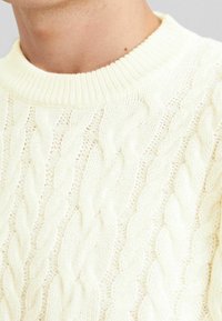 Bershka Stickad tröja - white