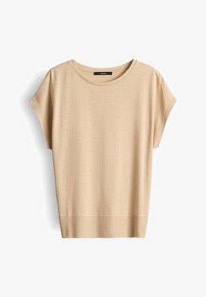 someday., RELAXED RIB DETAIL - T-shirt basic - honey beige