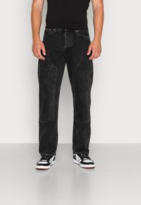 Jack & Jones JJIEDDIE JJCARPENTER  - Calças de ganga de corte relaxado - Black
