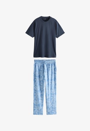 Next, REGULAR FIT - SHORT SLEEVE SET - Nattøj sæt - blue