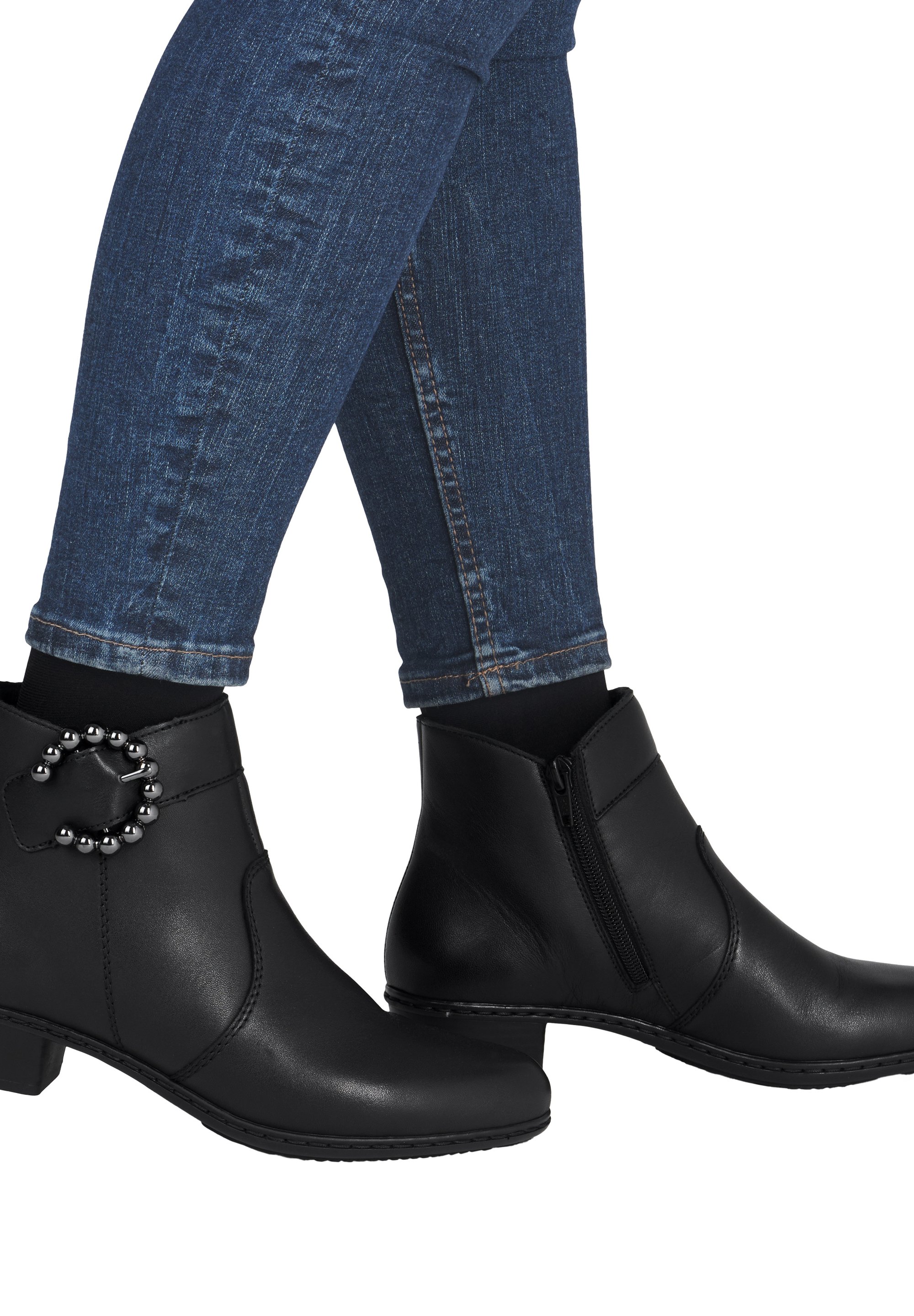 Rieker P8260, Stivali Chelsea Donna, Nero, 37 EU