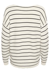 Cream CRSILLAR - Strickpullover - eggnog black stripe