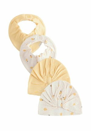 TURBAN AND DRIBBLE SET 4 PIECE   - Előke - yellow