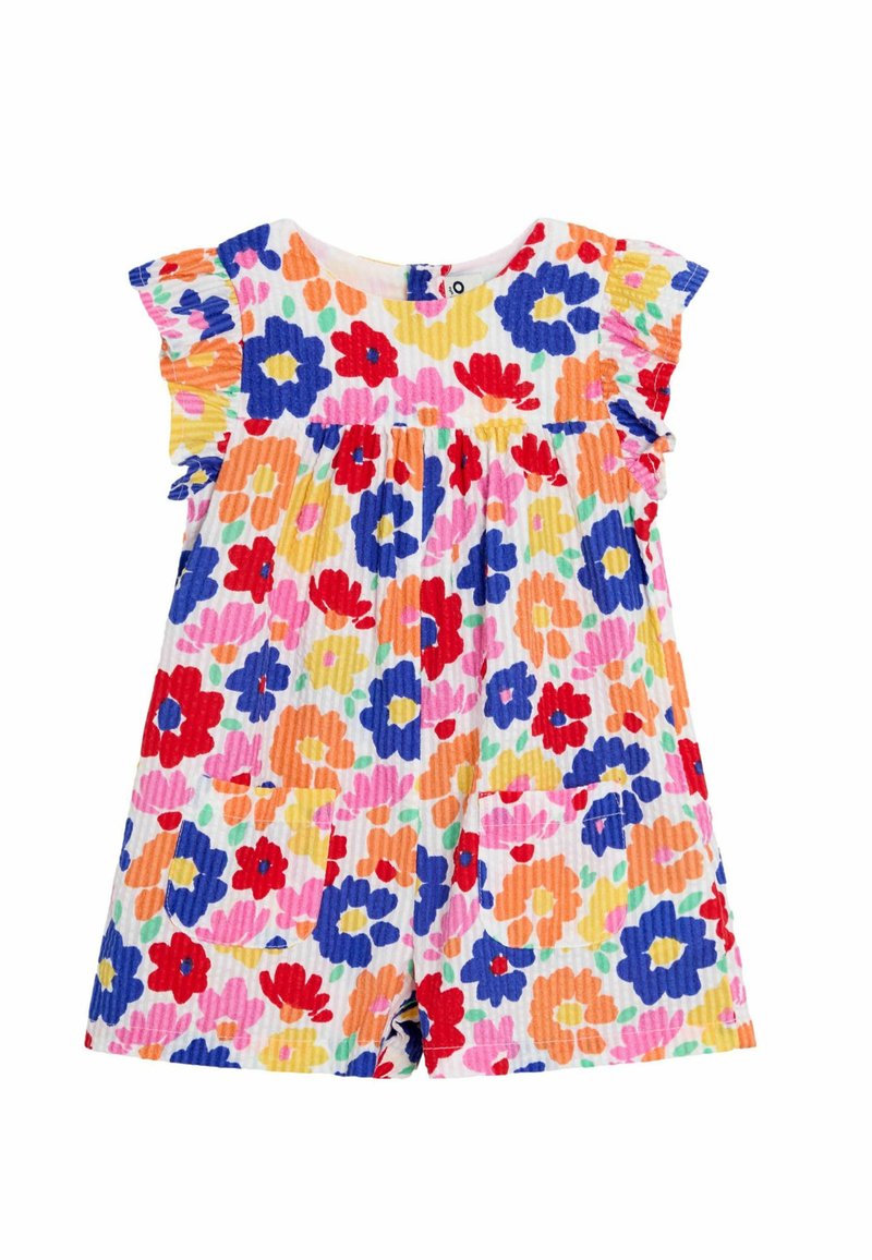 JoJo Maman Bébé - Mono - bright fuchsia floral seersucker, Ampliar